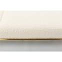 Divan Moderno Metalico Oro Tapizado Rustico Beige Bercio