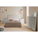 Dormitorio Completo Actual Blanco Cama de 150 cm Serie Dantany