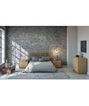 Dormitorio Completo Lineal Roble Headbor