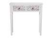 Entrada en Blanco 2 Cajones Frontales Decorados Serie Bralian