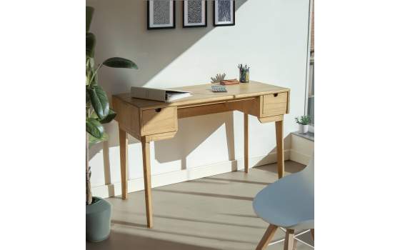 Escritorio 2 Cajones Estilo Nordico Serie Scandi