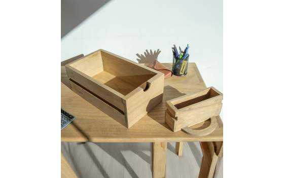 Escritorio 2 Cajones Estilo Nordico Serie Scandi