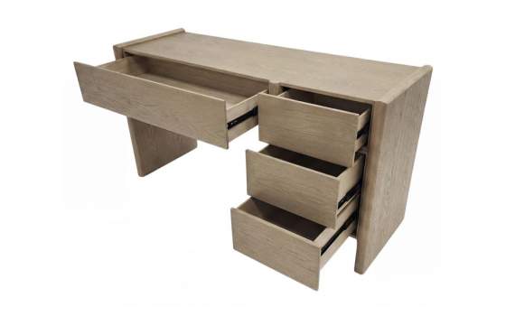 Escritorio Actual 4 Cajones Fresno Lavado Serie Winters