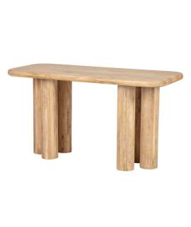 Escritorio Actual Madera Mango Natural Serie Felo