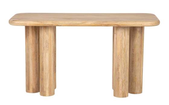 Escritorio Actual Madera Mango Natural Serie Felo