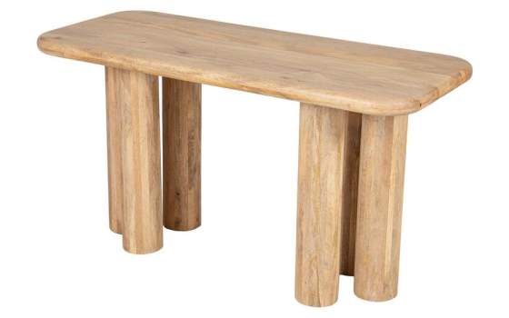 Escritorio Actual Madera Mango Natural Serie Felo