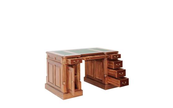 Escritorio Clasico Colonial 140 cm 6 Cajones 1 Puerta  Vitorian