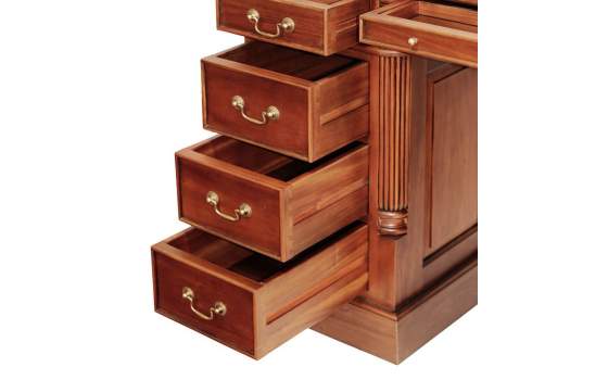 Escritorio Clasico Colonial 140 cm 6 Cajones 1 Puerta  Vitorian