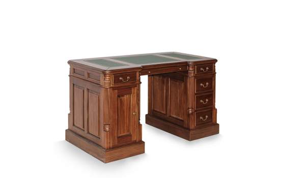 Escritorio Clasico Colonial 160 cm 6 Cajones 1 Puerta Vitorian