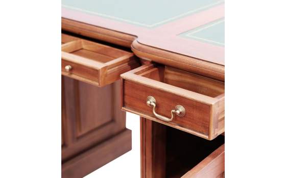 Escritorio Clasico Colonial 160 cm 6 Cajones 1 Puerta Vitorian