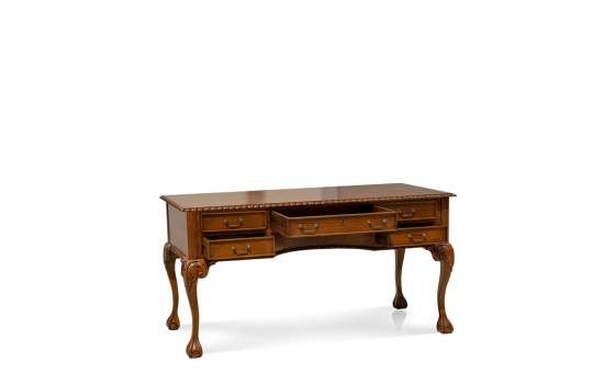 Escritorio Colonial Chippendale 5 Cajones