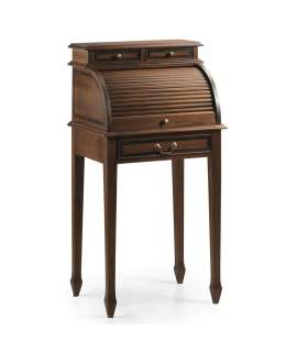 Escritorio Colonial Persiana Pequeño Bandeja Extraible