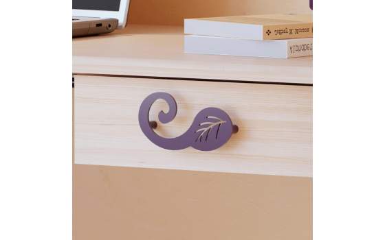 Escritorio Juvenil 1 Cajon Acero Madera Diseño Actual Sandy