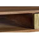 Escritorio Madera Mango 2 Cajones Bronce Repujado Adiasn