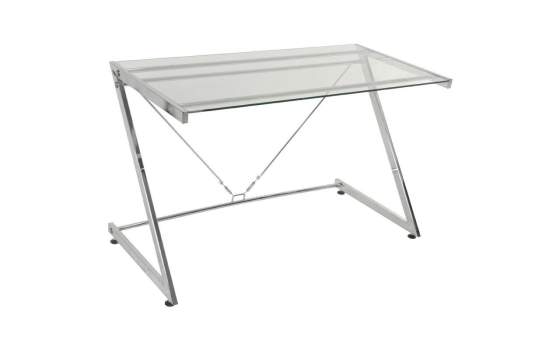 Escritorio Moderno de Acero y Cristal de 124 Serie Agrella