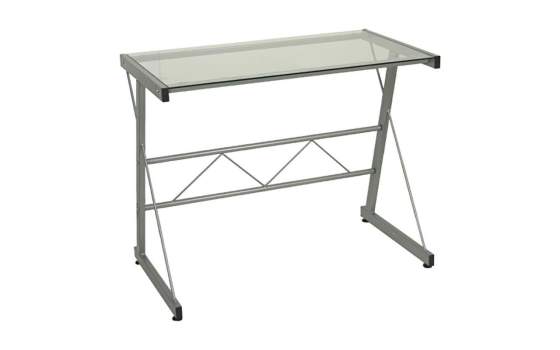 Escritorio Moderno de Acero y Cristal de 90 Serie Agrella