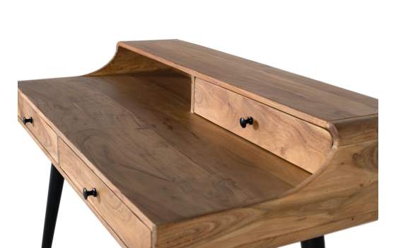 Escritorio Secreter Moderno Madera Mango 3 Cajones Acriad