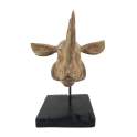 Escultura Cabeza de Rinoceronte Teca Serie Animales Escultura Cabeza de Rinoceronte Teca Serie Animales