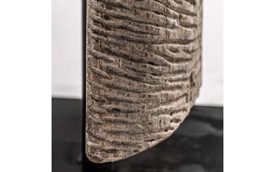 Escultura con Pie Tallada Estilo Etnico Madera Mango Akataon