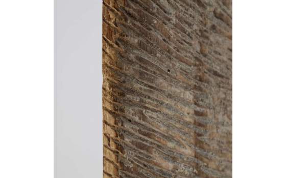 Escultura con Pie Tallada Estilo Etnico Madera Mango Akataon