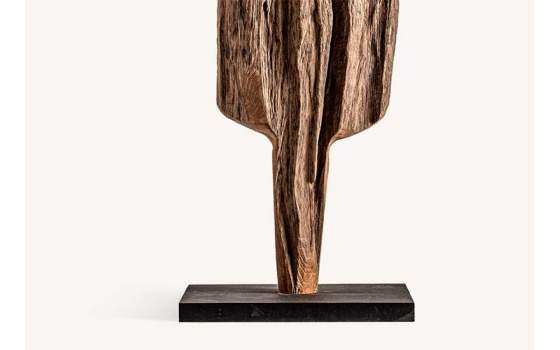 Escultura Madera Rustica Abstracta Cabeza Metal Abstra Escultura Madera Rustica Abstracta Cabeza Metal Abstra