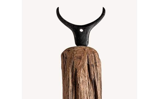 Escultura Madera Rustica Abstracta Cabeza Metal Abstra Escultura Madera Rustica Abstracta Cabeza Metal Abstra