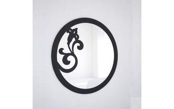 Espejo Actual Redondo 2 Tamaños en Acero Serie Kali