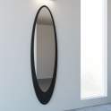Espejo Alto Ovalado Moderno Marco Chapa de Acero Serie Aynsa