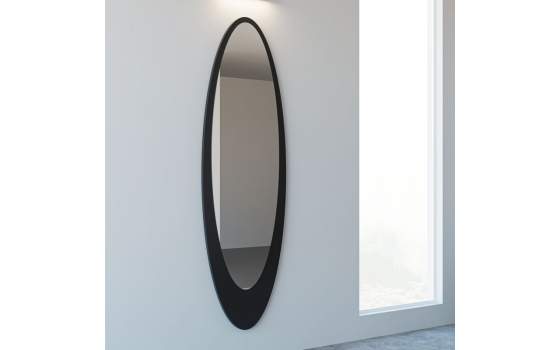 Espejo Alto Ovalado Moderno Marco Chapa de Acero Serie Aynsa