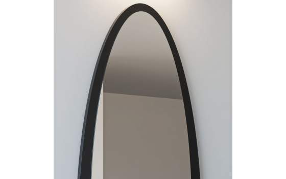 Espejo Alto Ovalado Moderno Marco Chapa de Acero Serie Aynsa