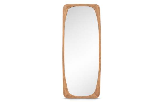 Espejo Alto Vestidor Marco Madera de Teca Natural Serie Eyre