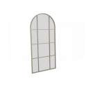 Espejo Arqueado Ventana  Cuadriculas color topo Serie Ainans