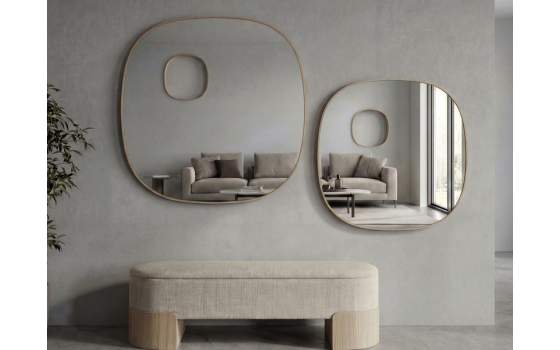 Espejo Cantos Redondos con Hueco 80x80 - Serie Amort