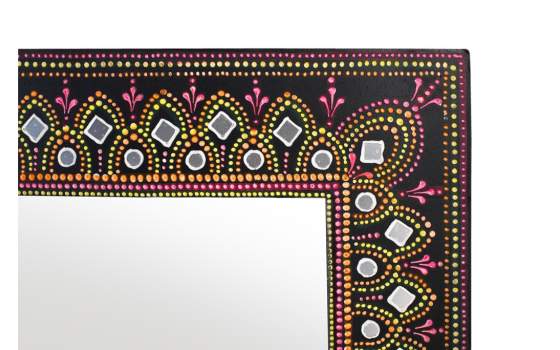 Espejo Colores Estilo Oriental Chino Pintado a Mano Serie Dalian