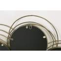 Espejo Compuesto Metal Circulos Dorados Serie Araltio
