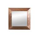 Espejo Cuadrado Metal Laminado Cobre Serie Ariane