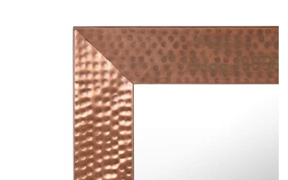 Espejo Cuadrado Pequeño Metal Cobre Serie Ariane