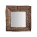 Espejo Cuadrado Rustico Madera Reciclada - Serie Walding