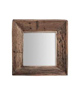 Espejo Cuadrado Rustico Madera Reciclada - Serie Walding