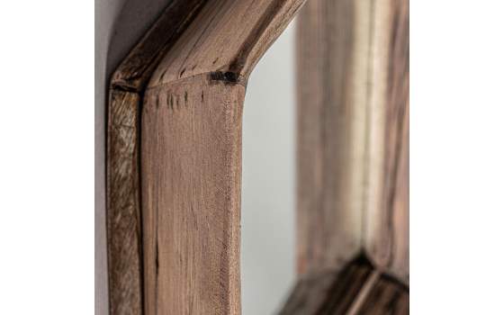Espejo Cuadrado Rustico Madera Reciclada - Serie Walding