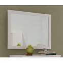 Espejo Decoracion 110 X 80 Pino Macizo Blanco Serie Dantany