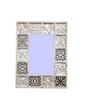 Espejo Decoracion Blanco Decape Industrial Angaran