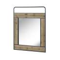 Espejo Decoracion Industrial Madera Metal Serie Baillet