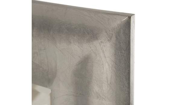 Espejo Decoracion Marco Grueso en Plata Serie Acotts