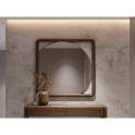 Espejo Decoracion Marco Laminado Nogal - Serie Koru