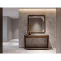 Espejo Decoracion Marco Laminado Nogal - Serie Koru
