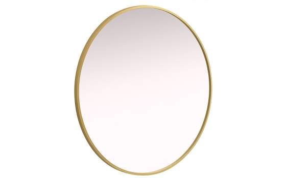 Espejo Decoracion Redondo Color Oro - Serie Alisont