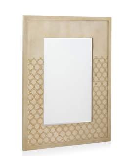 Espejo Decoracion  Roble Marfil Oro Serie Adresas