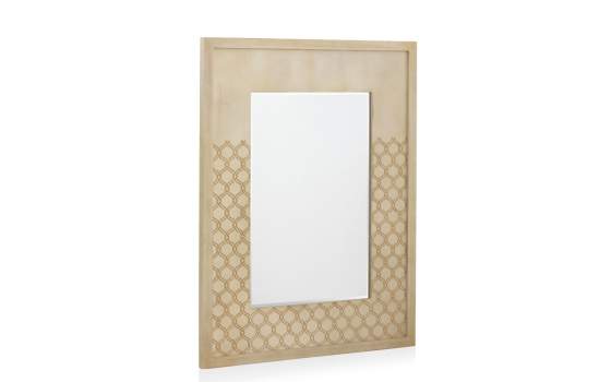 Espejo Decoracion  Roble Marfil Oro Serie Adresas