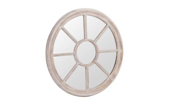 Espejo Decoracion Rueda Blanco Decape Serie Diriast